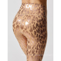 Modèle d&#39;impression personnalisé Scrunch Butt High Taist Yoga Pants femmes Leopard Yoga Leggings